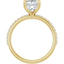 The Timeless Pavé Engagement Ring | Cushion | 2 ¼ CTW