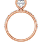 The Timeless Pavé Engagement Ring | Cushion | 2 ¼ CTW