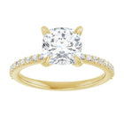 The Timeless Pavé Engagement Ring | Cushion | 2 ¼ CTW