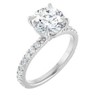 The Classic Pavé Engagement Ring | Round | 2 ⅜ CTW