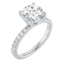 The Classic Pavé Engagement Ring | Round | 2 ⅜ CTW