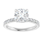 The Classic Pavé Engagement Ring | Cushion | 2 ⅜ CTW