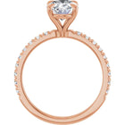 The Classic Pavé Engagement Ring | Oval | 2 ⅜ CTW