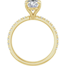 The Classic Pavé Engagement Ring | Oval | 2 ⅜ CTW