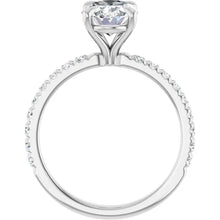 The Classic Pavé Engagement Ring | Oval | 2 ⅜ CTW