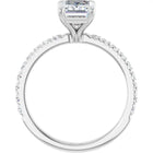 The Classic Pavé Engagement Ring | Emerald | 2 ⅜ CTW