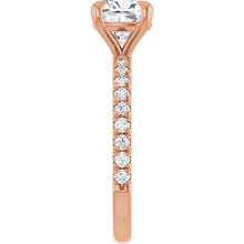 The Classic Pavé Engagement Ring | Cushion | 2 ⅜ CTW