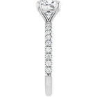 The Classic Pavé Engagement Ring | Cushion | 2 ⅜ CTW