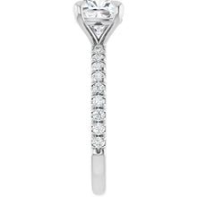 The Classic Pavé Engagement Ring | Cushion | 2 ⅜ CTW