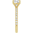 The Classic Pavé Engagement Ring | Cushion | 2 ⅜ CTW