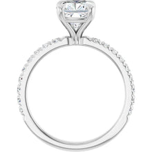 The Classic Pavé Engagement Ring | Cushion | 2 ⅜ CTW