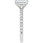 The Classic Pavé Engagement Ring | Emerald | 2 ⅜ CTW