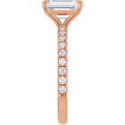 The Classic Pavé Engagement Ring | Emerald | 2 ⅜ CTW