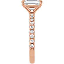 The Classic Pavé Engagement Ring | Emerald | 2 ⅜ CTW