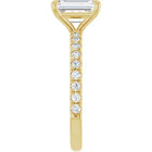 The Classic Pavé Engagement Ring | Emerald | 2 ⅜ CTW