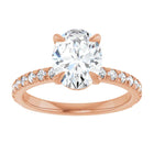 The Classic Pavé Engagement Ring | Oval | 2 ⅜ CTW