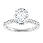 The Classic Pavé Engagement Ring | Oval | 2 ⅜ CTW