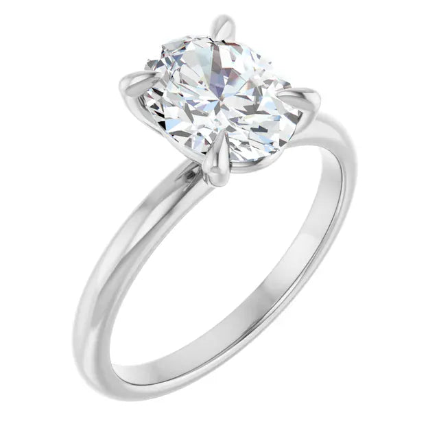 The Timeless Solitaire Engagement Ring | Oval | 2 CTW