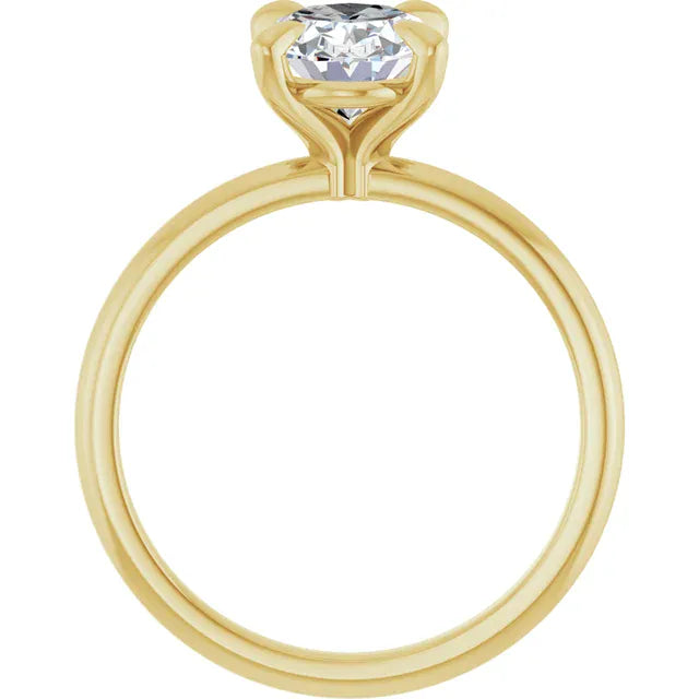 The Timeless Solitaire Engagement Ring | Oval | 2 CTW