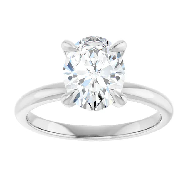 The Timeless Solitaire Engagement Ring | Oval | 2 CTW
