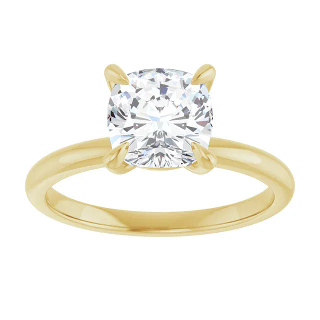 The Timeless Solitaire Engagement Ring | Cushion | 2 CTW