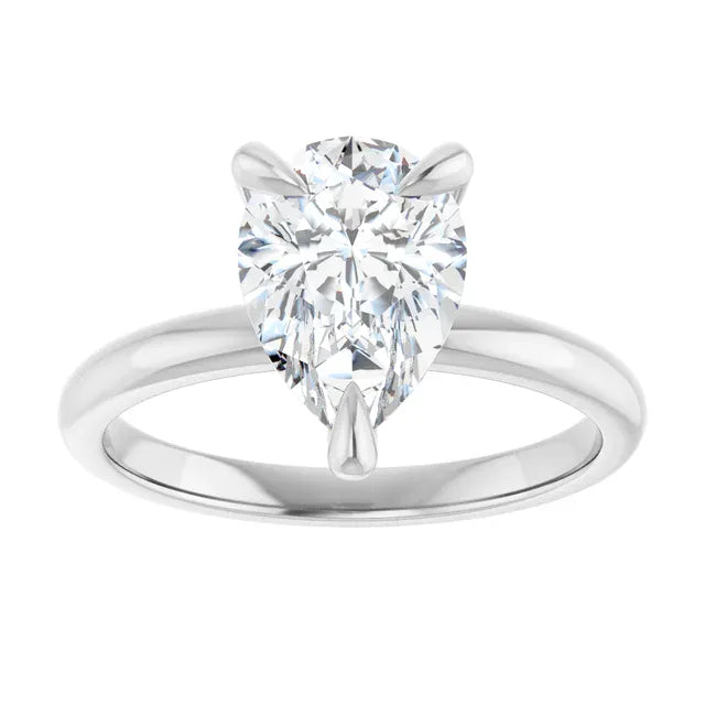 The Timeless Solitaire Engagement Ring | Pear | 2 CTW