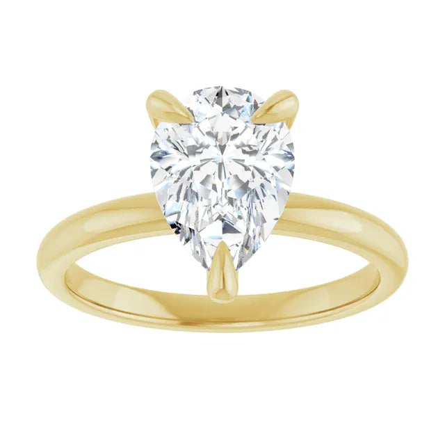 The Timeless Solitaire Engagement Ring | Pear | 2 CTW