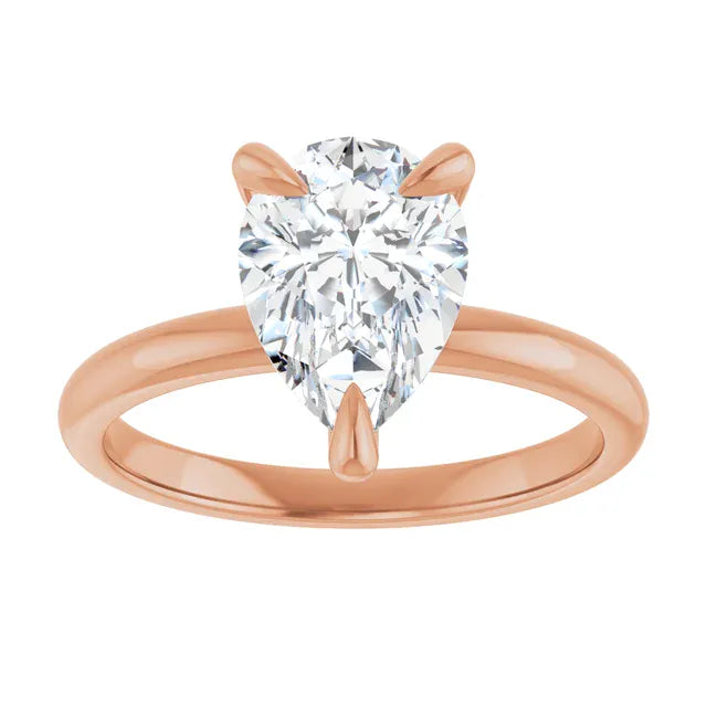 The Timeless Solitaire Engagement Ring | Pear | 2 CTW