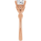 The Elegant Twisted Solitaire Engagement Ring | Cushion | 2 CTW