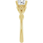 The Elegant Twisted Solitaire Engagement Ring | Cushion | 2 CTW