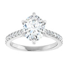 The Signature Cathedral Pavé Engagement Ring | Oval | 2 ⅜ CTW