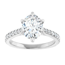 The Signature Cathedral Pavé Engagement Ring | Oval | 2 ⅜ CTW