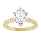 The Signature Cathedral Pavé Engagement Ring | Oval | 2 ⅜ CTW