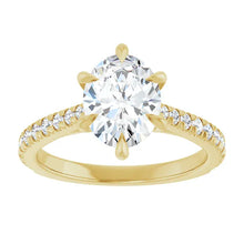 The Signature Cathedral Pavé Engagement Ring | Oval | 2 ⅜ CTW