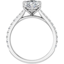 The Signature Cathedral Pavé Engagement Ring | Oval | 2 ⅜ CTW