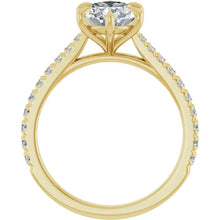 The Signature Cathedral Pavé Engagement Ring | Oval | 2 ⅜ CTW