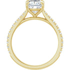 The Signature Cathedral Pavé Engagement Ring | Cushion | 2 ⅜ CTW