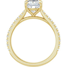 The Signature Cathedral Pavé Engagement Ring | Cushion | 2 ⅜ CTW
