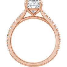 The Signature Cathedral Pavé Engagement Ring | Cushion | 2 ⅜ CTW