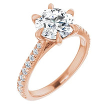 The Signature Cathedral Pavé Engagement Ring | Round | 2 ⅜ CTW
