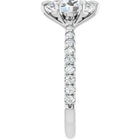 The Signature Cathedral Pavé Engagement Ring | Oval | 2 ⅜ CTW
