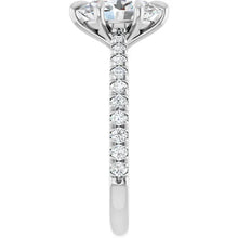 The Signature Cathedral Pavé Engagement Ring | Oval | 2 ⅜ CTW
