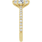 The Signature Cathedral Pavé Engagement Ring | Oval | 2 ⅜ CTW