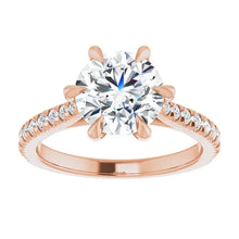 The Signature Cathedral Pavé Engagement Ring | Round | 2 ⅜ CTW