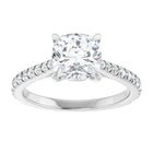 The Signature Cathedral Pavé Engagement Ring | Cushion | 2 ⅜ CTW