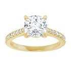 The Signature Cathedral Pavé Engagement Ring | Cushion | 2 ⅜ CTW