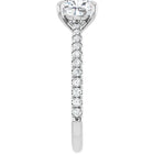 The Signature Cathedral Pavé Engagement Ring | Cushion | 2 ⅜ CTW