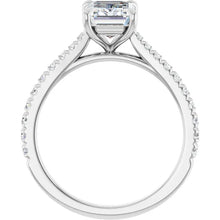 The Signature Cathedral Pavé Engagement Ring | Emerald | 2 ⅜ CTW