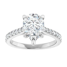 The Signature Cathedral Pavé Engagement Ring | Pear | 2 ⅜ CTW