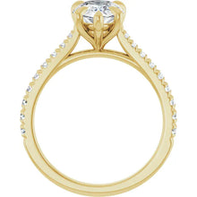 The Signature Cathedral Pavé Engagement Ring | Pear | 2 ⅜ CTW